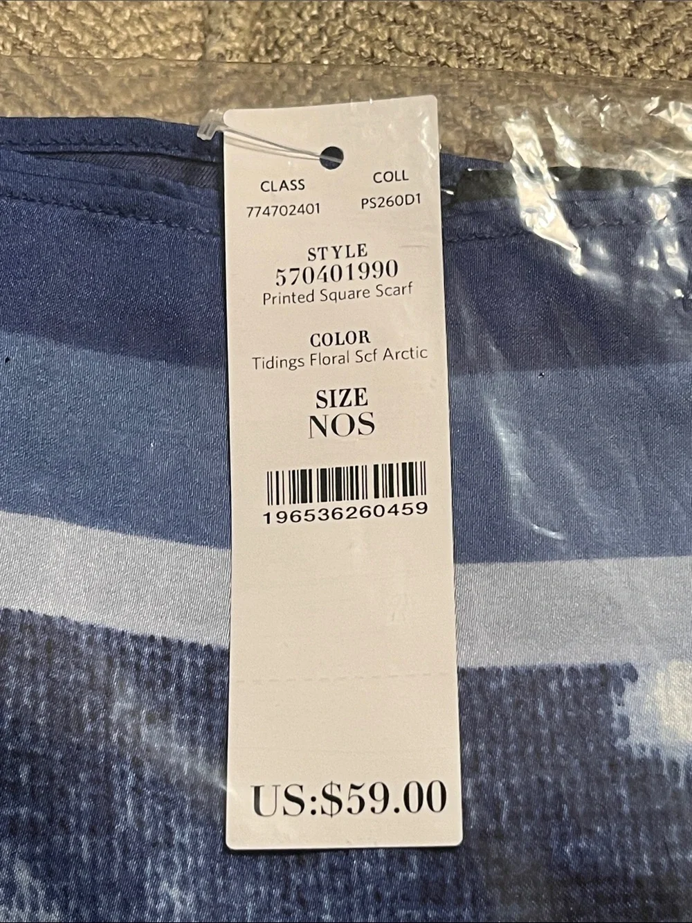 WHBM Floral Square Scarf